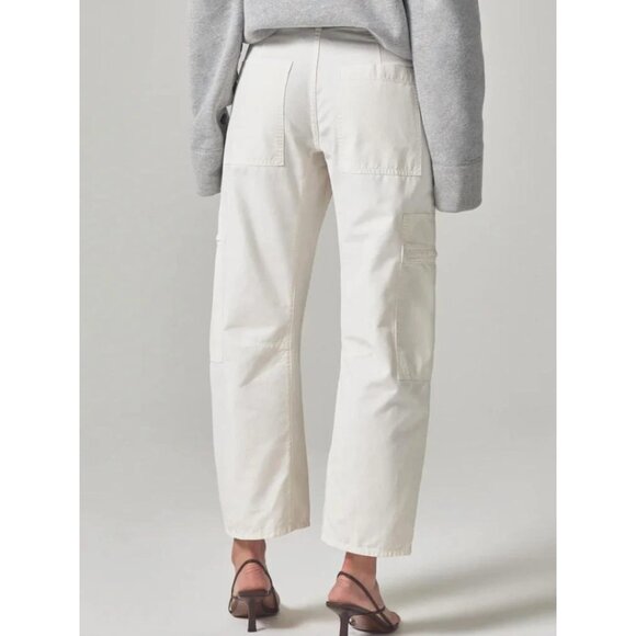 Citizens of Humanity Marcelle Low Rise Barrel Cargo Pants Pashmina Size 25 - Picture 2 of 12